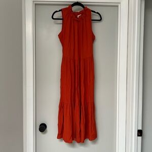 Calvin Klein Burnt Orange Maxi Dress